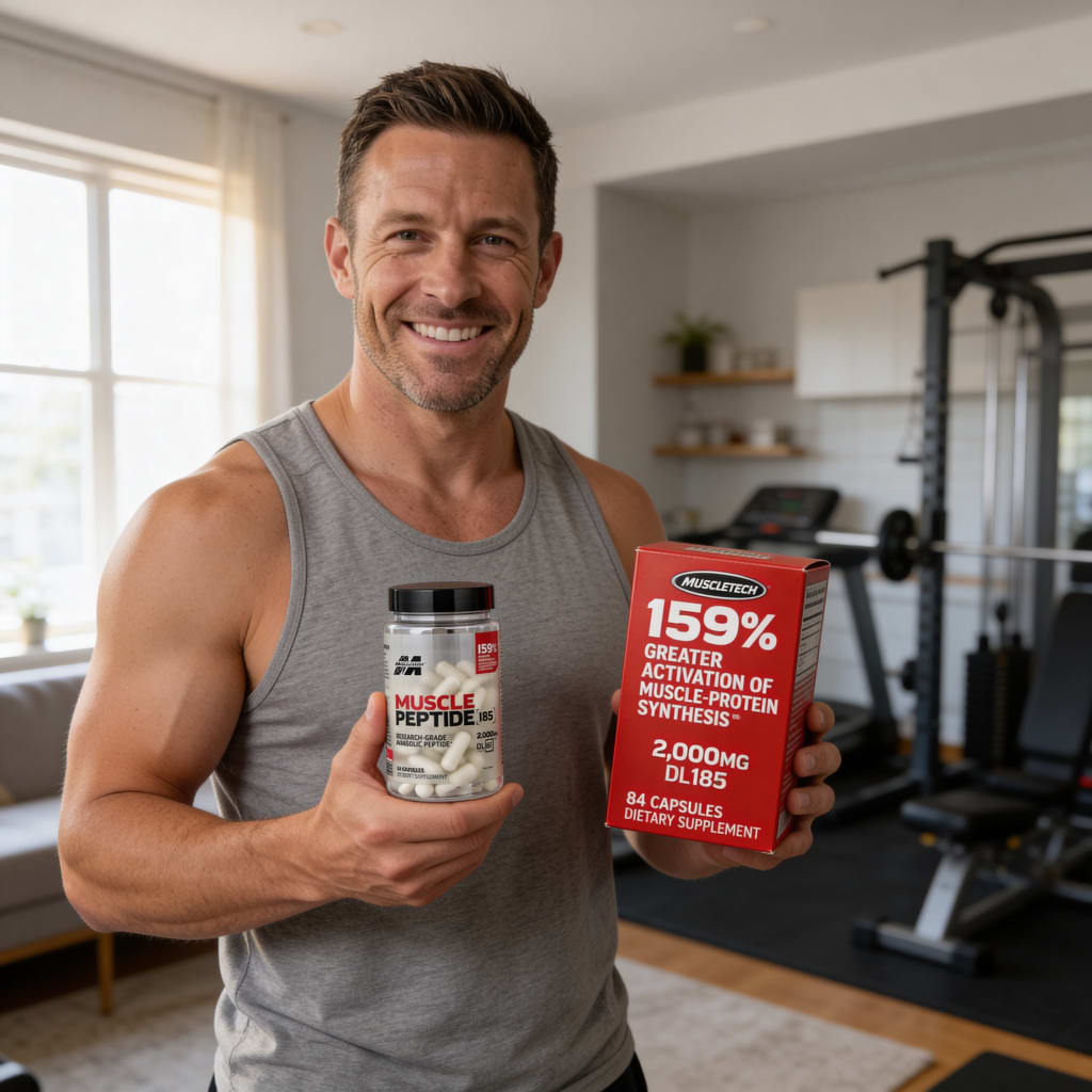 MUSCLE PEPTIDE 185 SUPPLEMENTS BUILD LEAN MUSCLE 3X FASTER