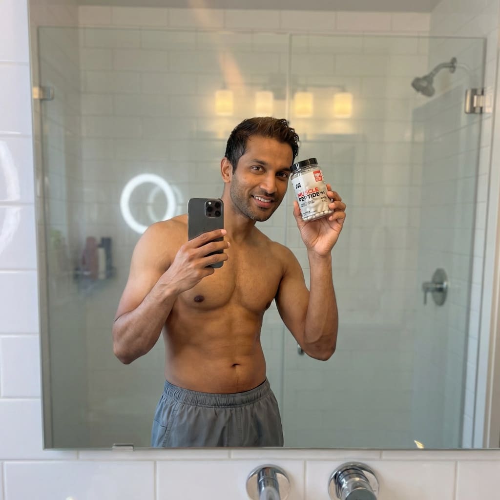 MUSCLE PEPTIDE 185 SUPPLEMENTS BUILD LEAN MUSCLE 3X FASTER