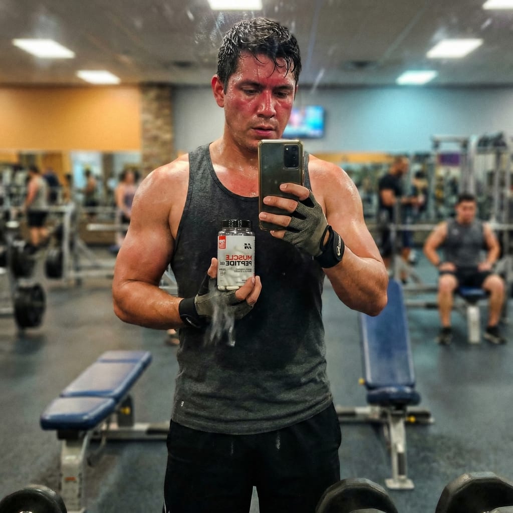 MUSCLE PEPTIDE 185 SUPPLEMENTS BUILD LEAN MUSCLE 3X FASTER