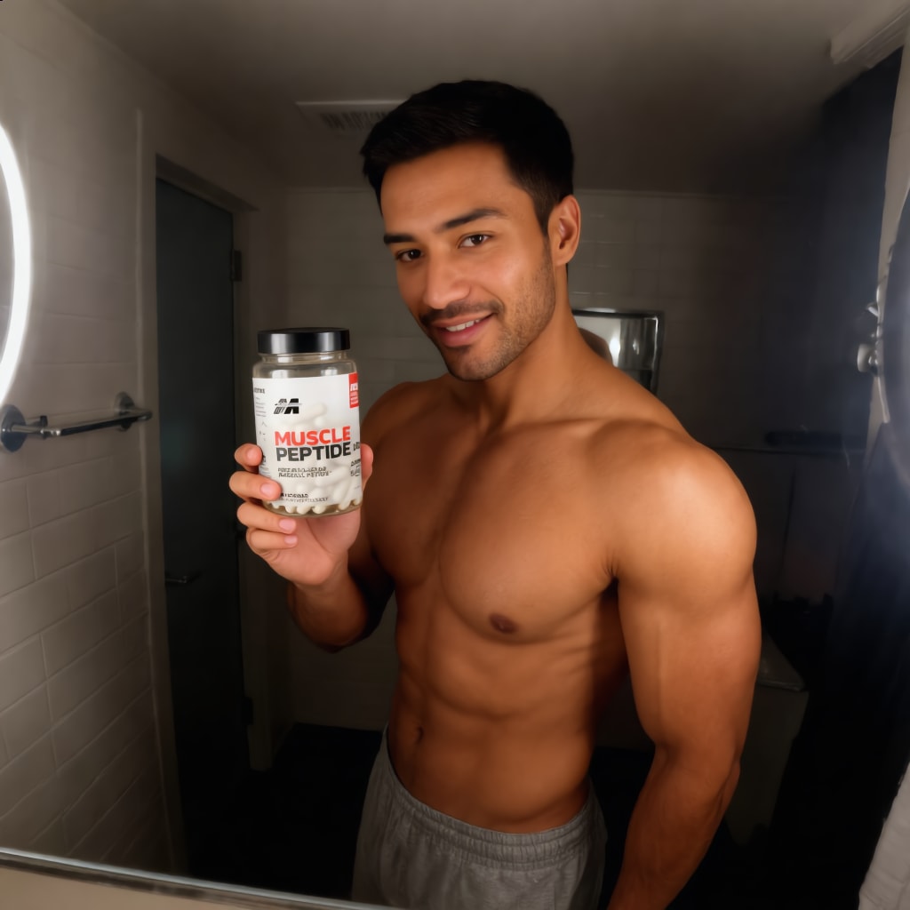 MUSCLE PEPTIDE 185 SUPPLEMENTS BUILD LEAN MUSCLE 3X FASTER