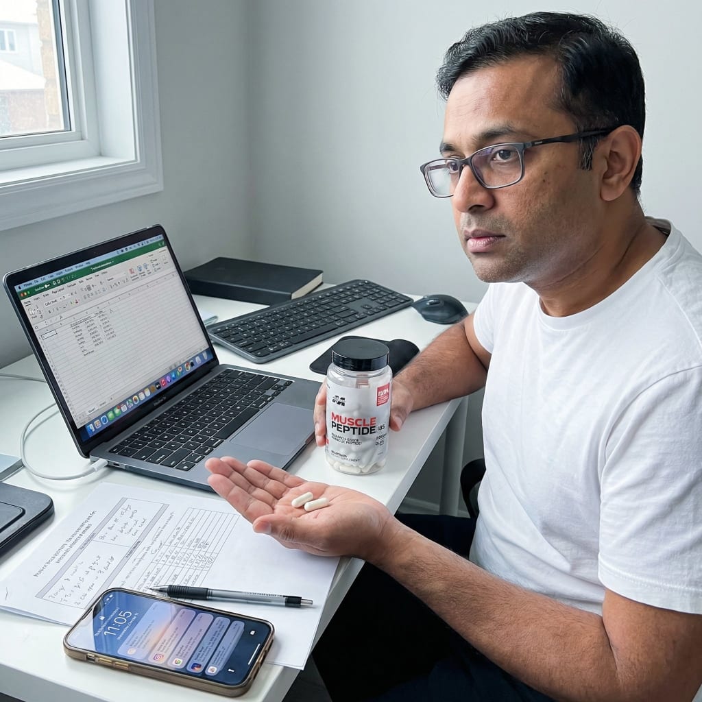 MUSCLE PEPTIDE 185 SUPPLEMENTS BUILD LEAN MUSCLE 3X FASTER